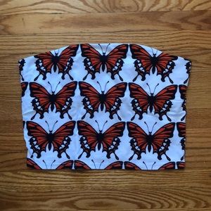 Urban Outfitters Butterfly Tube top